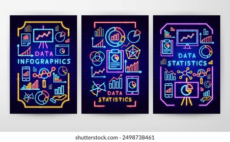 Statistics Flyer Concepts. Vector Illustration of Analytics Data Promotion.