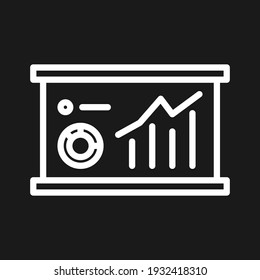 Statistics, Graoh, Diagram, Analytics Icon Vector Image. Can Also Be Used For Customer Support And UI. Suitable For Use On Web Apps, Mobile Apps And Print Media.