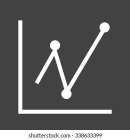 Statistics, graph, computer icon vector image. Can also be used for education and science. Suitable for use on web apps, mobile apps and print media.