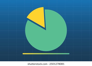 Statistics graph concept. Colored flat vector illustration isolated.