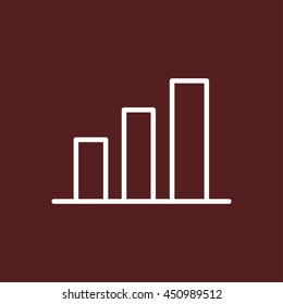 statistics graph line icon