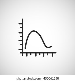 statistics graph line icon