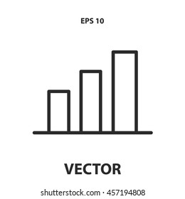 statistics graph line icon