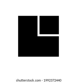 Statistics graph outline vector icon. Segmentation. Business parts. Report. Flat simple line design illustration.