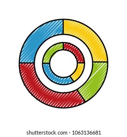 statistics graphic circular isolated icon