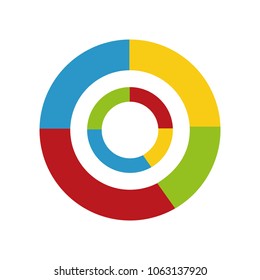 statistics graphic circular isolated icon