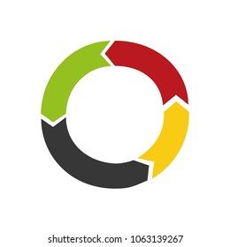 statistics graphic circular isolated icon