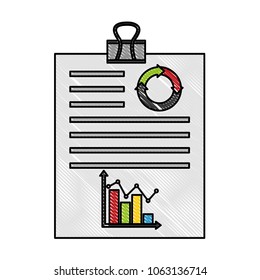 statistics graphic in clipboard