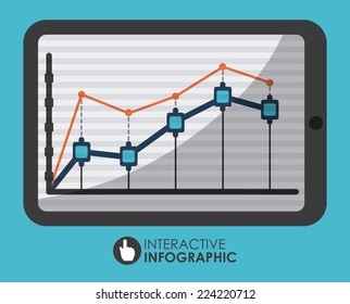 statistics graphic design , vector illustration