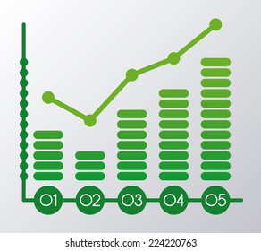 statistics graphic design , vector illustration