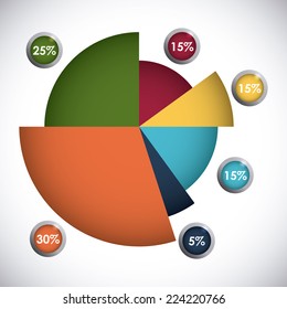 statistics graphic design , vector illustration