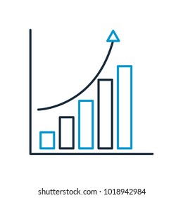 statistics graphic isolated icon