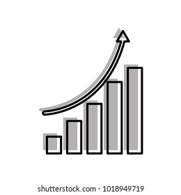 statistics graphic isolated icon