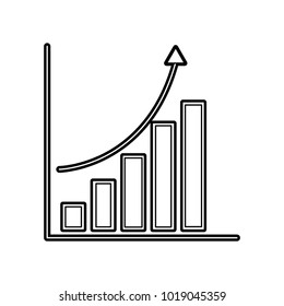 statistics graphic isolated icon