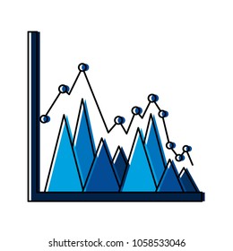 statistics graphic isolated icon