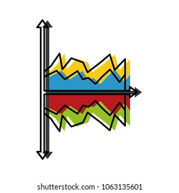 statistics graphic isolated icon