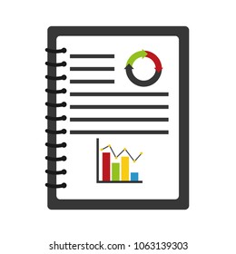 statistics graphic in notebook