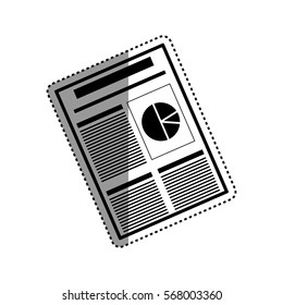 Statistics graphic report icon vector illustration graphic design