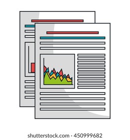 Statistics and graphics information graphic design, vector illustration icon.