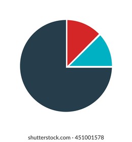 Statistics and graphics information graphic design, vector illustration icon.