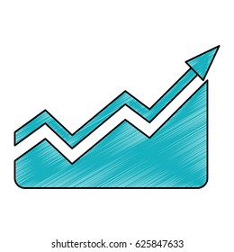 Statistics growing graphic