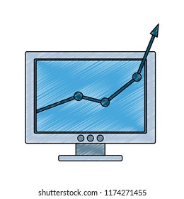 Statistics growing on computer scribble