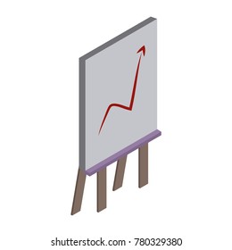 Statistics growing on whiteboard