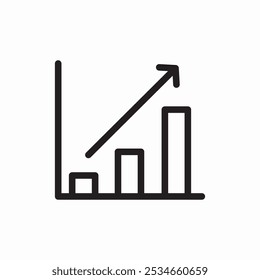statistics growth icon sign vector