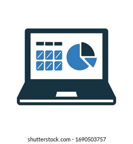 Statistics icon, Analytics, charts, diagram, graph, report