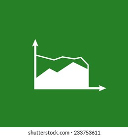 Statistics Icon with an area graph