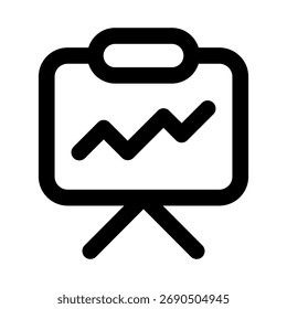 Statistics Icon, Creative Outline Design for Data, Analysis, Graphs, and Reports