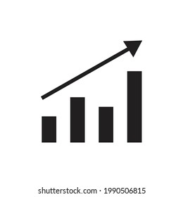 Statistisches Icon-Design einzeln auf weißem Hintergrund