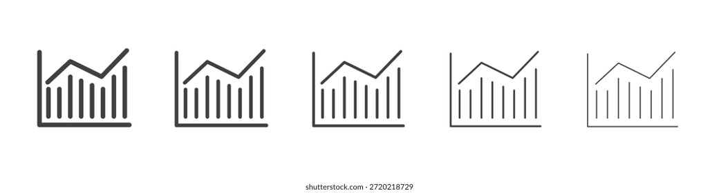 Estatísticas design de ícone, logotipo, aplicativo, UI. Ilustração vetorial, EPS