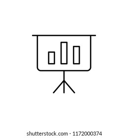 statistics icon. Element of business icon for mobile concept and web apps. Thin line statistics icon can be used for web and mobile