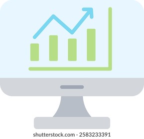 Statistics Icon Element For Design