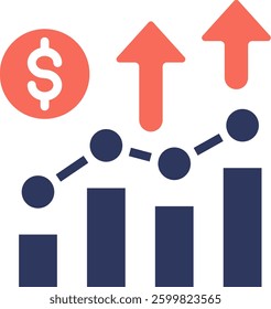 Statistics Icon Element For Design And Vector