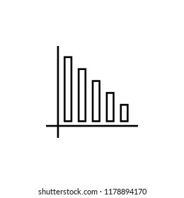 statistics icon. Element of online and web for mobile concept and web apps icon. Thin line icon for website design and development, app development. Premium icon on white background