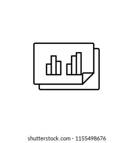 statistics icon. Element of production icon for mobile concept and web apps. Thin line statistics icon can be used for web and mobile on white background
