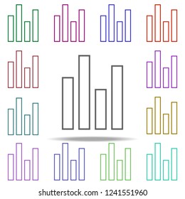 statistics icon. Elements of finance in multi color style icons. Simple icon for websites, web design, mobile app, info graphics