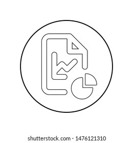 Statistics Icon, File Organization Chart