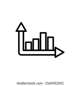 statistics icon flat style trendy stylist simple