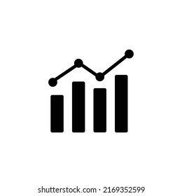 statistics icon flat style trendy stylist simple