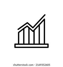 statistics icon flat style trendy stylist simple
