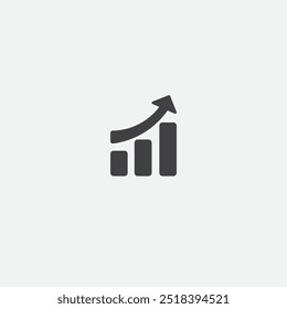Statistics icon flat vector design