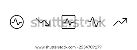 Statistics icon, Graph, Growth icon. Editable stroke. linear, Pixel perfect. vector icons designed in filled, outline, line and stroke style can be used for web, mobile, ui ux