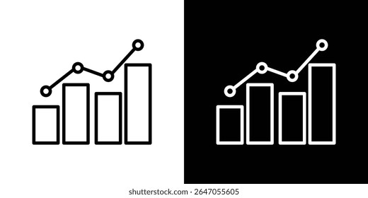 Ícone Estatísticas. ícone do vetor Design Gráfico. Ícones Ui Ux