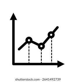 Statistics, icon, growth – vector icon