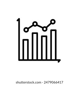 Statistics Icon Ideal for Data Analysis and Performance Metrics