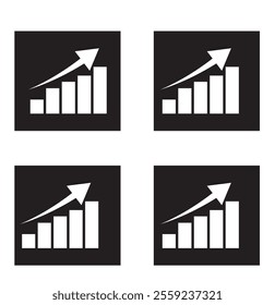 Statistics icon isolated, infographic chart symbol.