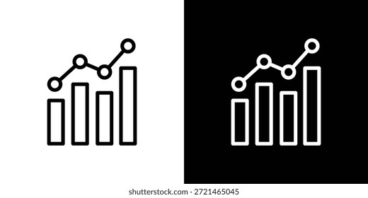 Conceito de logotipo do ícone Estatísticas em traçados
